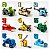 Bloco De Montar Super Números - Carrinhos E Robô [F102] - Imagem 3