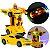 Carro E Robô 2 Em 1 - Bate, Volta, Som E Luz -amarelo [F102] - Imagem 1