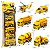 Conjunto 6 Carrinho E Helicóptero Miniaturas - Cor:amarelo [F102] - Imagem 1