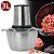 Triturador De Alimentos Carne E Legumes Elétrico 3l Aço Inox [F102] - Imagem 1