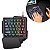 Teclado Gamer Rgb Uma Mão Semi Mecânico Jogos Usb [F102] - Imagem 1