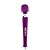Vibrador Silencioso Varinha Mágica Silicone Texturizado Roxo [F102] - Imagem 1