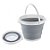 Balde Retratil Dobravel Silicone Portatil 5 Litros [F102] - Imagem 2