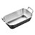 Bandeja Retangular Com Alça Mini Petisqueira Aço Inox [F102] - Imagem 1