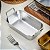 Bandeja Retangular Com Alça Mini Petisqueira Aço Inox [F102] - Imagem 6