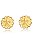 Brinco  Estrela Do Mar Trabalhado Banhado Em Ouro 18k [F027] - Imagem 1