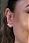Brinco Ear Cuff Mini Corações Vazados Banhado Em Ouro 18k [F027] - Imagem 1