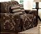 Capa Protetora De Sofa Jacquard 02 E 03 Lugares Com Almofadas Marrom [F101] - Imagem 3