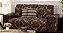Capa Protetora De Sofa Jacquard 02 E 03 Lugares Com Almofadas Marrom [F101] - Imagem 2
