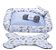 Kit Cama Pet Cachorro Ou Gato Nuvens Azul Tam: G 04 Peças [F101] - Imagem 1
