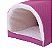 Cama Pet Para Cachorro Ou Gato Iglu Toca Sherpa Pink [F101] - Imagem 4