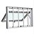 Janela Maxiar Banheiro Grade Esquadria Brasil 50x50 Branco [F123] - Imagem 5