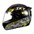 Capacete Sky Two Cyber Snake Preto Brilho Transf Amarelo 56 [F016] - Imagem 1