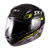 Capacete Sky Two Cyber Snake Preto Brilho Transf Amarelo 56 [F016] - Imagem 8