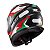 Capacete Texx Fechado Hawk Ride Verd Verm Branc Pret 60 [F016] - Imagem 4