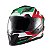 Capacete Texx Fechado Hawk Ride Verd Verm Branc Pret 60 [F016] - Imagem 6