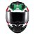 Capacete Texx Fechado Hawk Ride Verd Verm Branc Pret 58 [F016] - Imagem 2