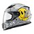Capacete Texx Fechado Hawk Fury Cinza Amare Verm 60 [F016] - Imagem 3