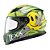 Capacete Texx Fechado Hawk Fury Verd Amare Verm 56 [F016] - Imagem 3