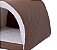 Cama Pet Para Cachorro Ou Gato Iglu Toca Sherpa Caramelo [F101] - Imagem 3