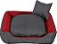 Cama Pet Para Cães E Gatos Chumbo Vermelho Porte Médio [F101] - Imagem 4