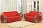 Capa Protetora De Sofa Microfibra 02 E 03 Lugares Vermelho [F101] - Imagem 1