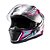 Capacete Texx Fechado Hawk Genesis Rosa Azul Branc 58 [F016] - Imagem 6
