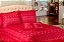 Cobre Leito Casal King Size Alice  07 Peças Vermelho [F101] - Imagem 5