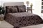 Cobre Leito King Jacquard 05 Pçs Marrom [F101] - Imagem 1