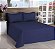 Cobre Leito Matelassado Casal Queen Classic 03 Pçs  Azul [F101] - Imagem 1