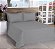 Cobre Leito Matelassado Classic Queen 03 Pçs Cinza [F101] - Imagem 1
