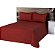 Cobre Leito Matelassado Classic Queen 03 Pçs Vermelho [F101] - Imagem 2