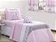 Cobreleito Nuvem Rosa Solteiro 03 Pçs [F101] - Imagem 1