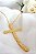 Colar Com Cruz Banhado Em Ouro 18k [F027] - Imagem 2