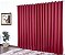 Cortina Para Sala Ou Quarto Blackout 2,00 Vermelha [F101] - Imagem 1