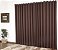 Cortina Para Sala Ou Quarto Blackout Corta Luz 2 Metros Marrom [F101] - Imagem 1