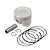 Pistao Kit C/anel  Kmp Dyamond Biz - Pop 110 Inj. 16/24 1.00 [F016] - Imagem 1