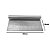 Espatula Inox  P/ Massas Legumes Pizza Pão Com Regua 22 Cm [F102] - Imagem 3