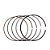 Anel P/ Pistao  Kmp Dyamond Pcx 160 23/ 0.50 [F016] - Imagem 1