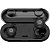 Fone de Ouvido Bluetooth Bright Black Sound Preto [F002] - Imagem 1