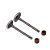 Valvula E Retentor Kit (4pcs) Ww3 Ybr 125 00/ Ret. Marrom [F016] - Imagem 1