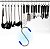 Kit 6 Ganchos Aço Inox Cozinha Barra Utensílios Roupa Armário Cabide [F102] - Imagem 4