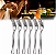 Kit 6 Garfos Aço Inox Talher Mesa Cozinha Buffet Restaurante [F102] - Imagem 1