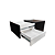Mesa De Cabeceira C Gaveta Secreta Lado Direito  Mdf Preto [F031] - Imagem 5