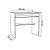 Mesa Para Computador Preto Em Mdf [F031] - Imagem 3