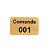 Comanda Bar Restaurante Ecologicas C/ 10 Em Mdf 3mm Natural [F031] - Imagem 1
