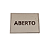Placa Sinalização 1/2 Oficio Aberto Mdf Branco [F031] - Imagem 1