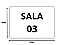 Placa Sinalização 1/2 Oficio Sala 03 Mdf Natural [F031] - Imagem 3