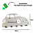 Porta Chaves De Parede Fusca Em Mdf Branco [F031] - Imagem 2