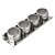 Porta Temperos Magnético Em Aço Inox Com 4 Peças + Suporte [F102] - Imagem 3
